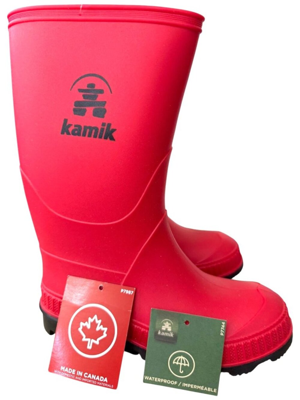 Kamik Kids' Stomp Rain Boots Girls SZ 12